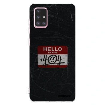 Picasee silikonowe przeźroczyste etui na Samsung Galaxy A71 A715F - HELLO 404