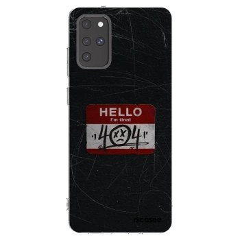 Picasee silikonowe przeźroczyste etui na Samsung Galaxy S20+ G985F - HELLO 404