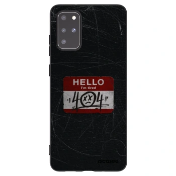 Picasee silikonowe czarne etui na Samsung Galaxy S20+ G985F - HELLO 404