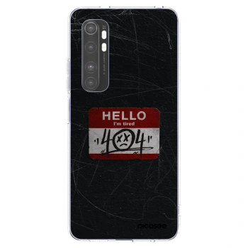 Picasee silikonowe przeźroczyste etui na Xiaomi Mi Note 10 Lite - HELLO 404