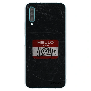 Picasee silikonowe przeźroczyste etui na Samsung Galaxy A30s A307F - HELLO 404