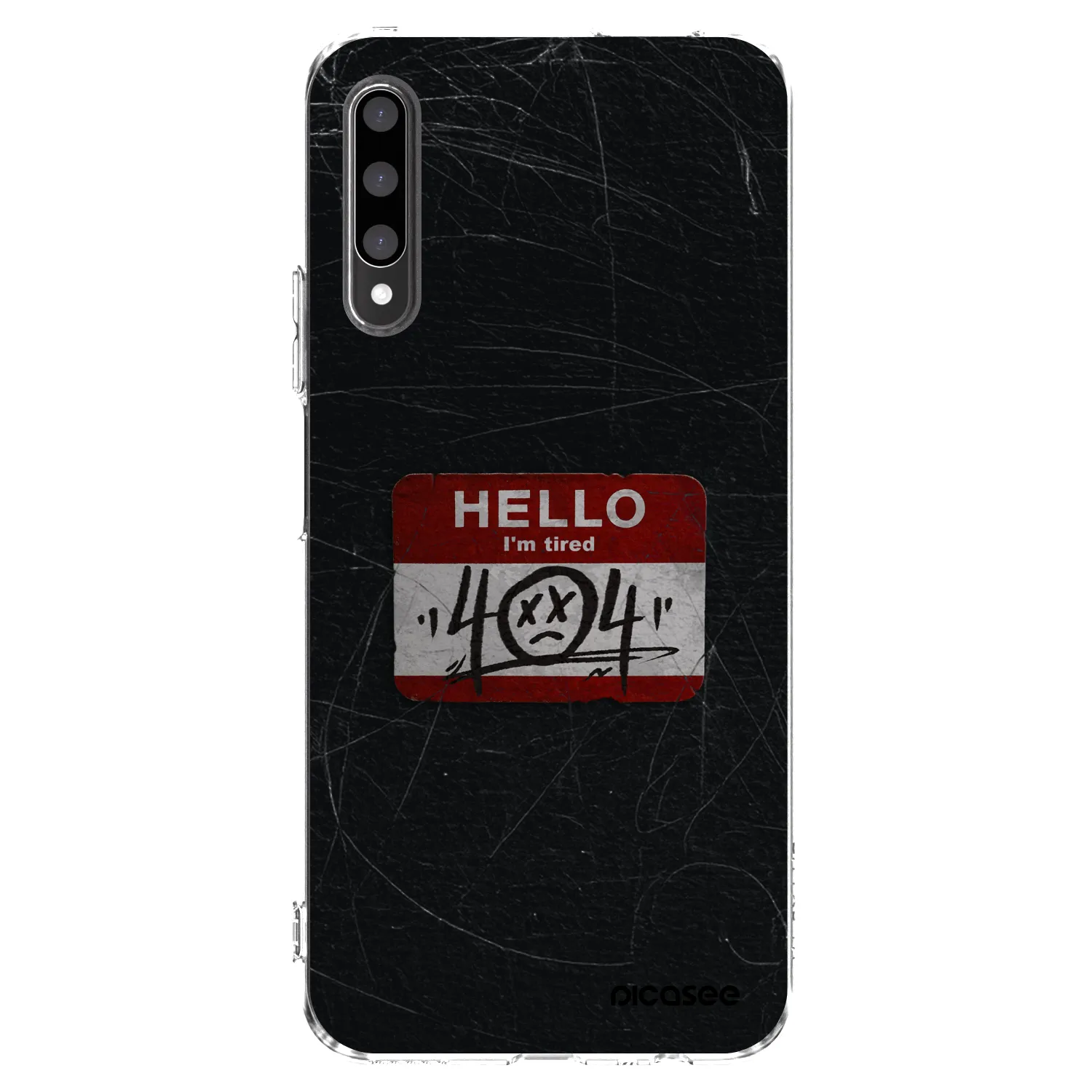 Picasee silikonowe przeźroczyste etui na Honor 9X Pro - HELLO 404