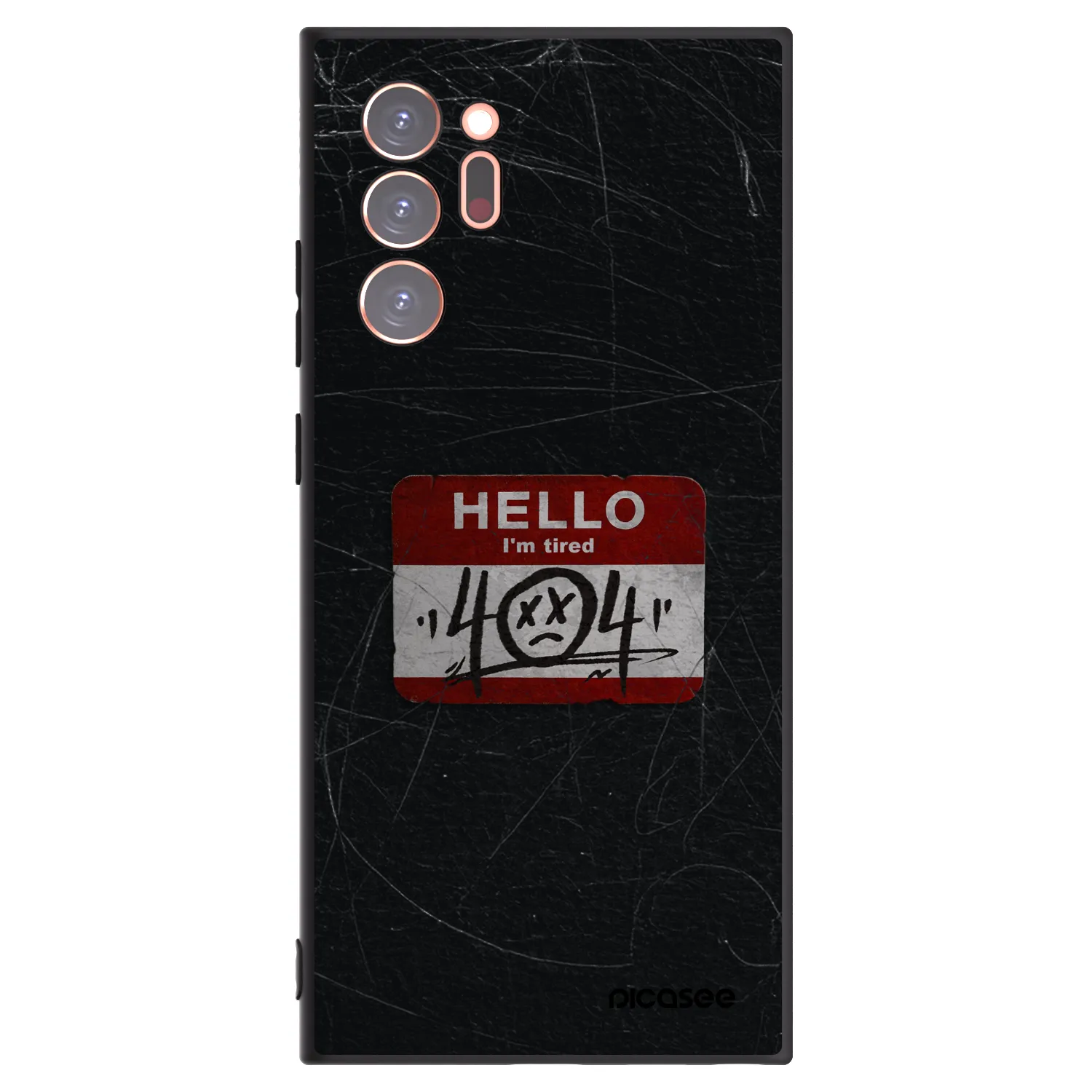 Picasee silikonowe czarne etui na Samsung Galaxy Note 20 Ultra - HELLO 404