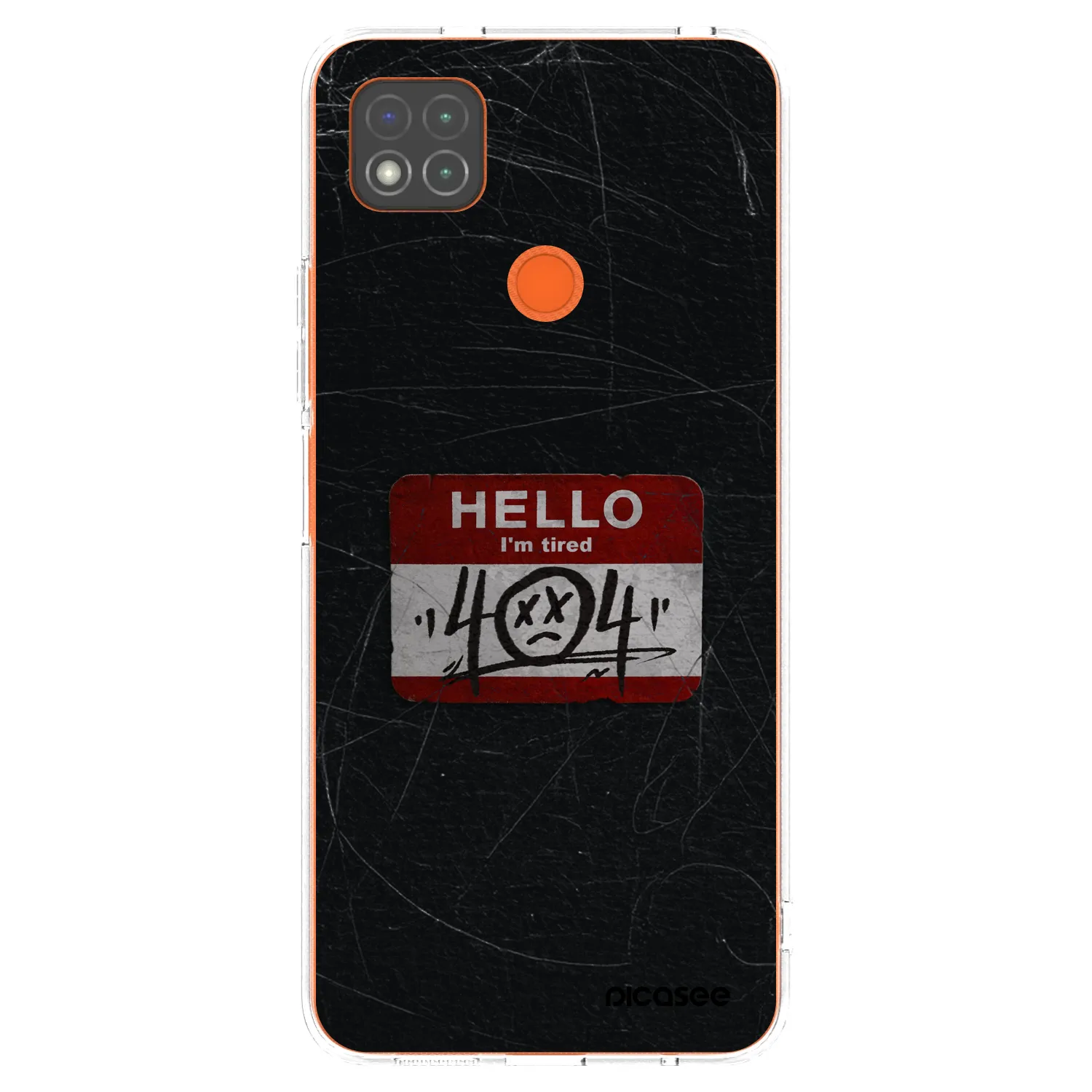 Picasee silikonowe przeźroczyste etui na Xiaomi Redmi 9C - HELLO 404