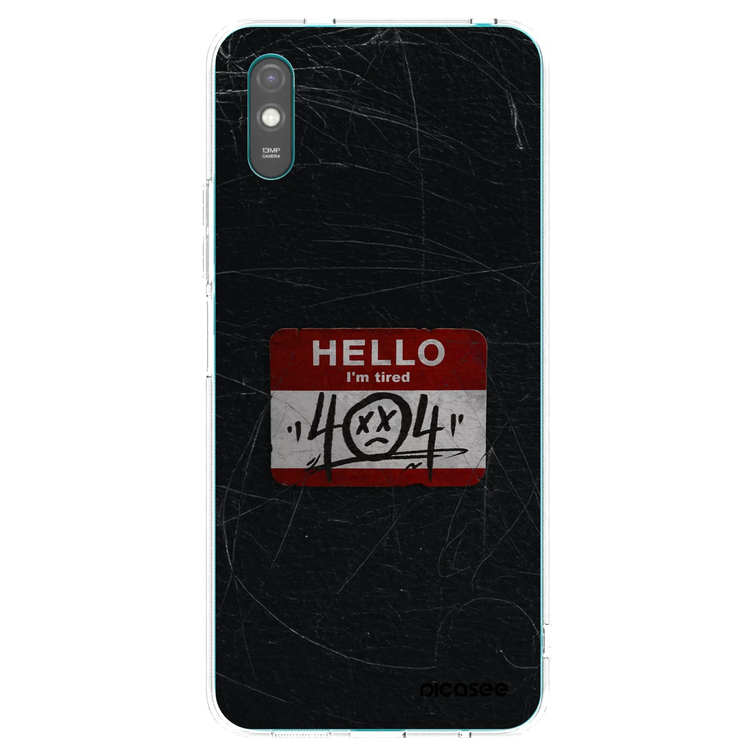 Picasee silikonowe przeźroczyste etui na Xiaomi Redmi 9A - HELLO 404