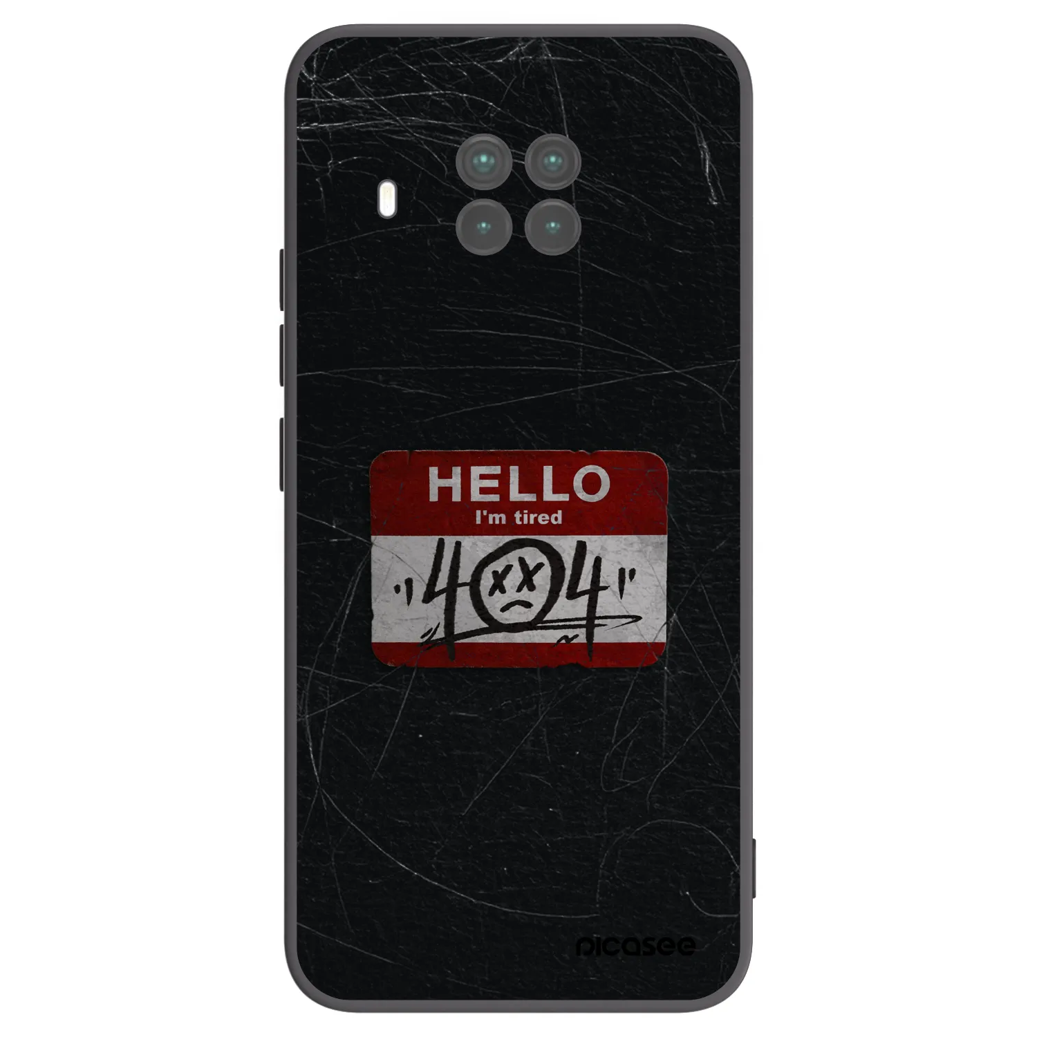 Picasee silikonowe czarne etui na Xiaomi Mi 10T Lite - HELLO 404