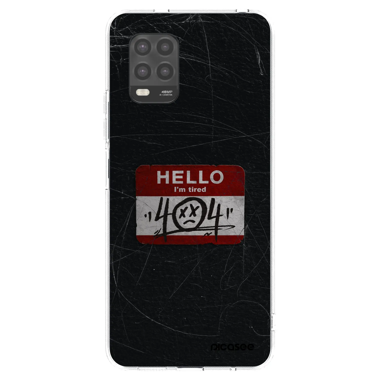 Picasee silikonowe przeźroczyste etui na Xiaomi Mi 10 Lite - HELLO 404