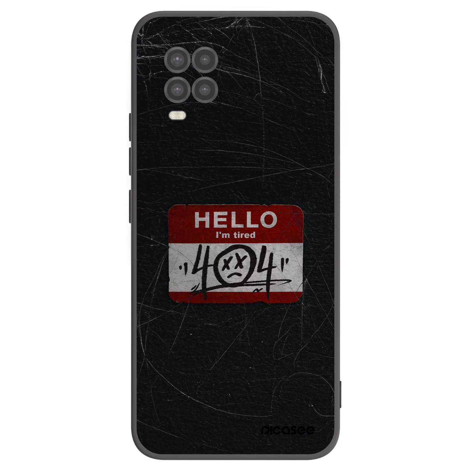 Picasee silikonowe czarne etui na Xiaomi Mi 10 Lite - HELLO 404