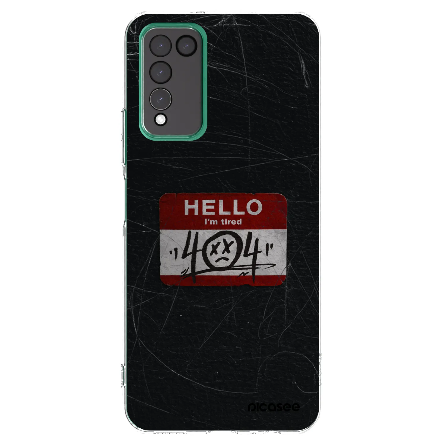 Picasee silikonowe przeźroczyste etui na Honor 10X Lite - HELLO 404