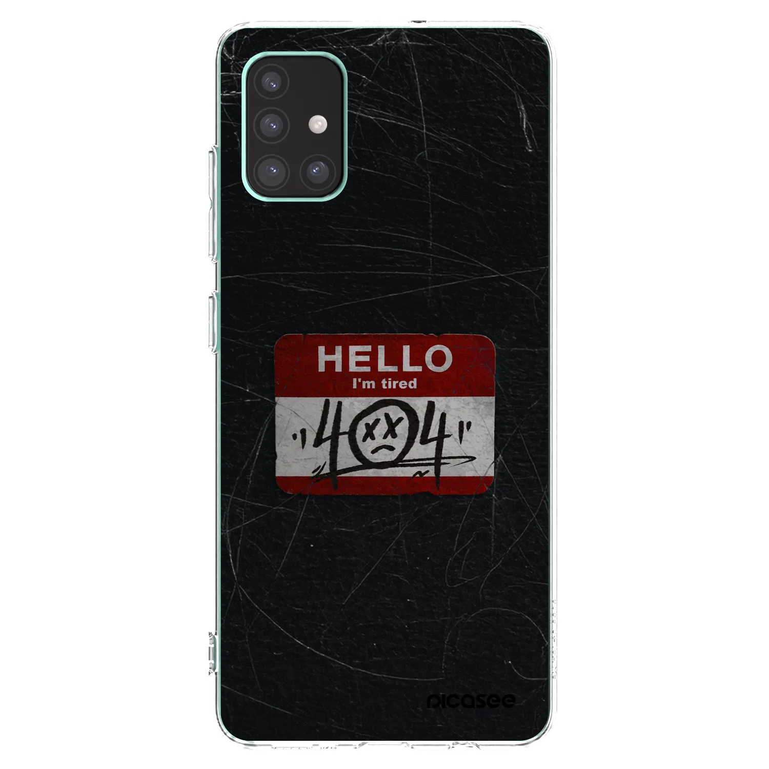 Picasee silikonowe przeźroczyste etui na Samsung Galaxy M51 M515F - HELLO 404