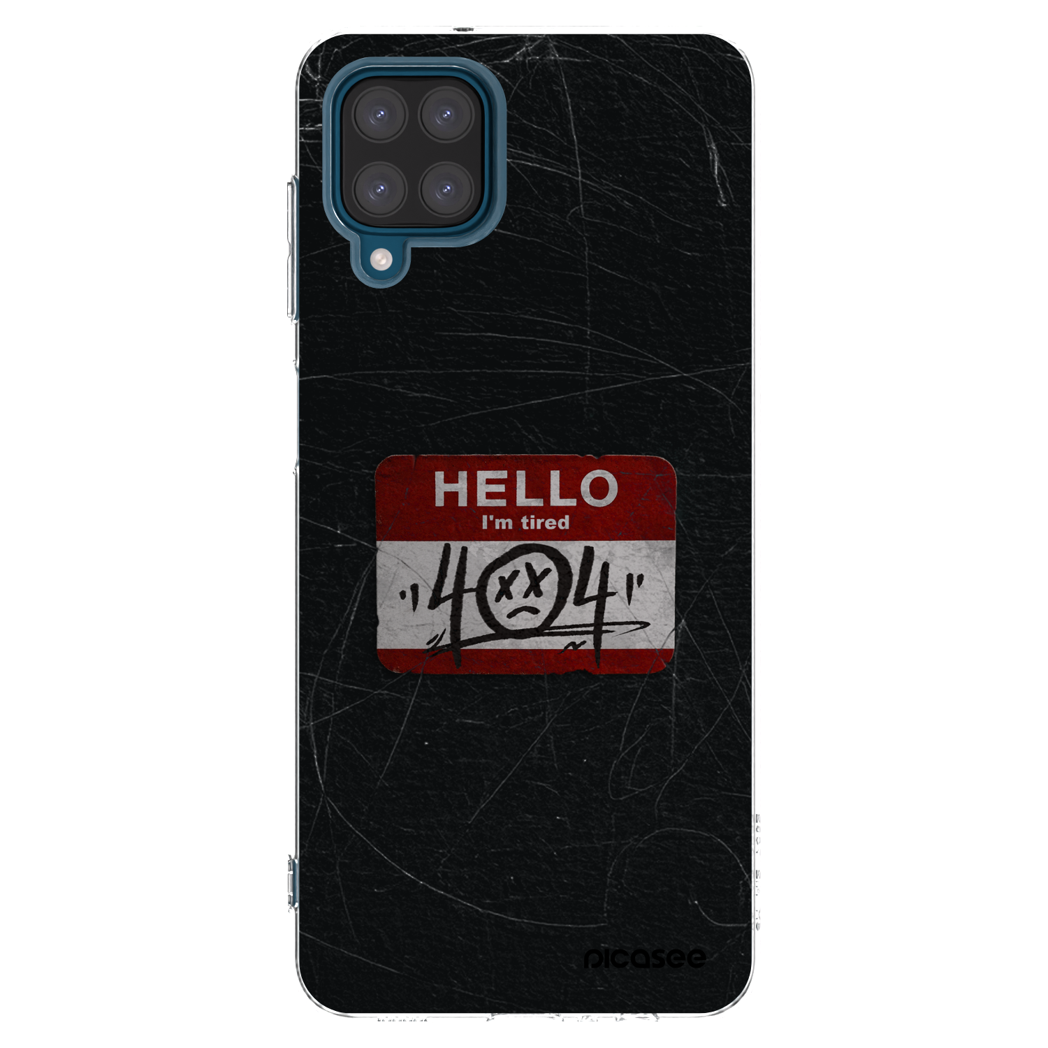 Picasee silikonowe przeźroczyste etui na Samsung Galaxy A12 A125F - HELLO 404