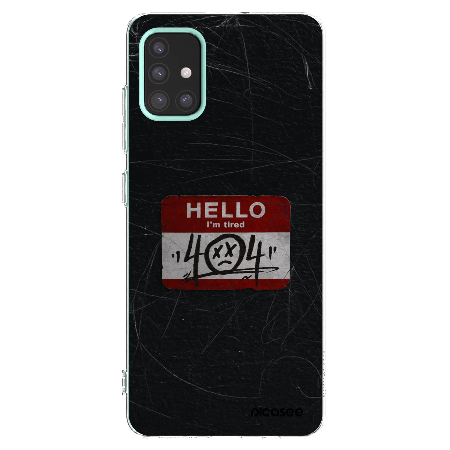 Picasee silikonowe przeźroczyste etui na Samsung Galaxy M31s - HELLO 404