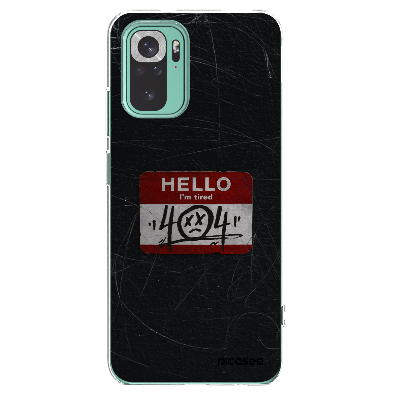 Picasee silikonowe przeźroczyste etui na Xiaomi Redmi Note 10 Pro - HELLO 404