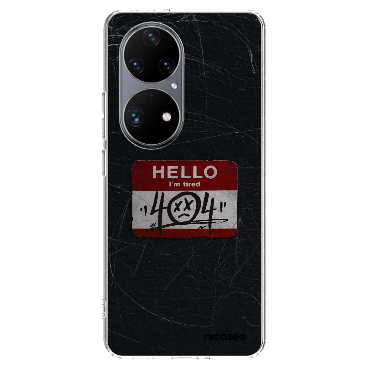 Picasee silikonowe przeźroczyste etui na Huawei P50 - HELLO 404