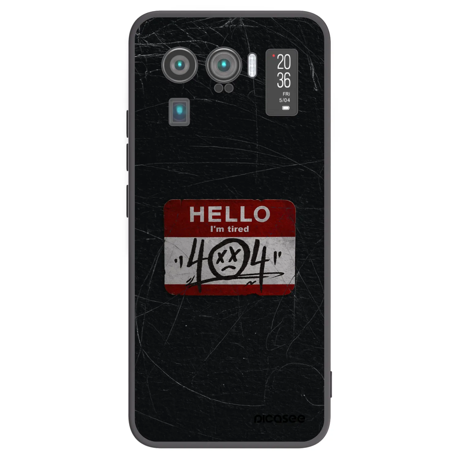 Picasee silikonowe czarne etui na Xiaomi Mi 11 Ultra - HELLO 404