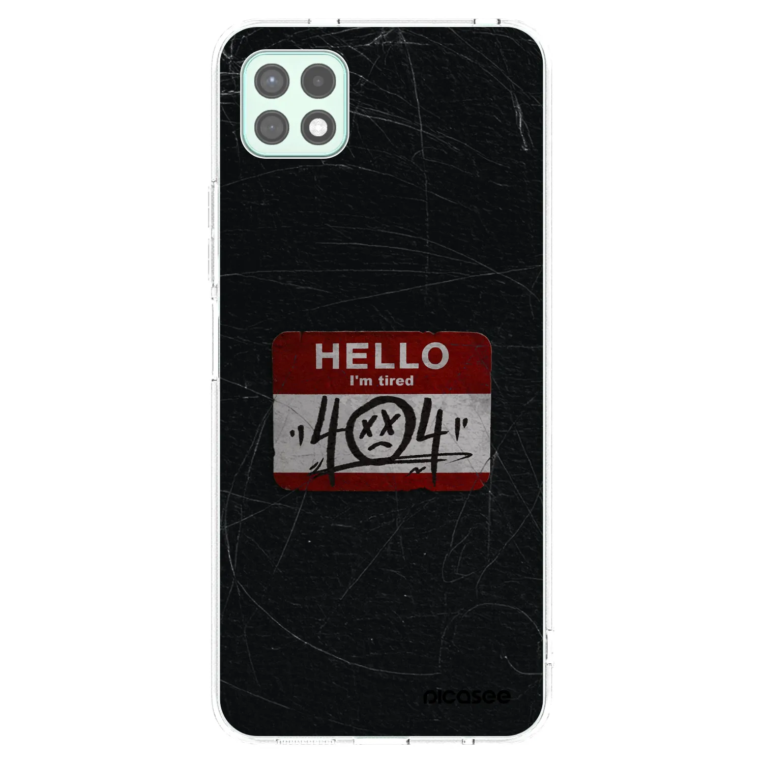 Picasee silikonowe przeźroczyste etui na Samsung Galaxy A22 A226B 5G - HELLO 404