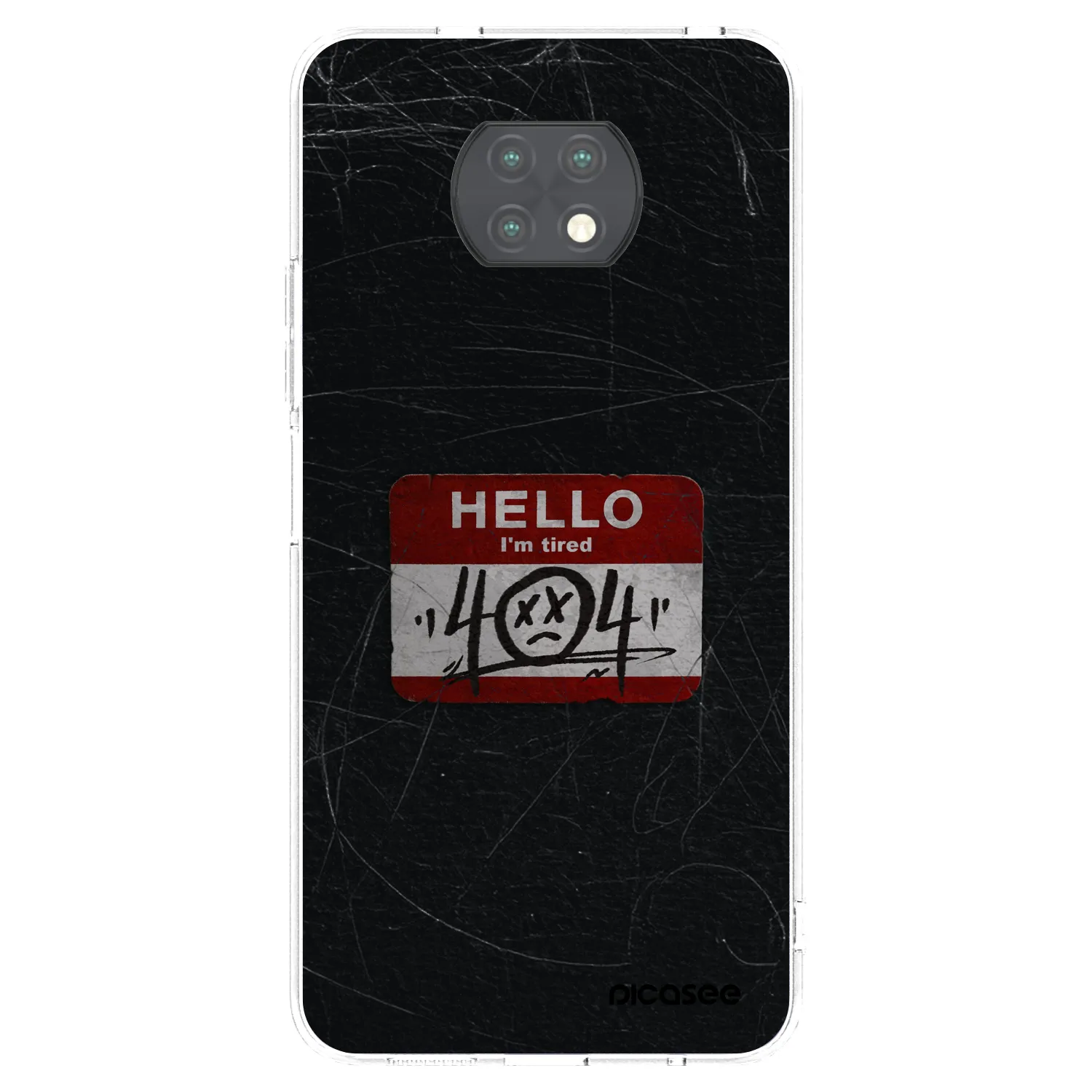 Picasee silikonowe przeźroczyste etui na Xiaomi Redmi Note 9T - HELLO 404