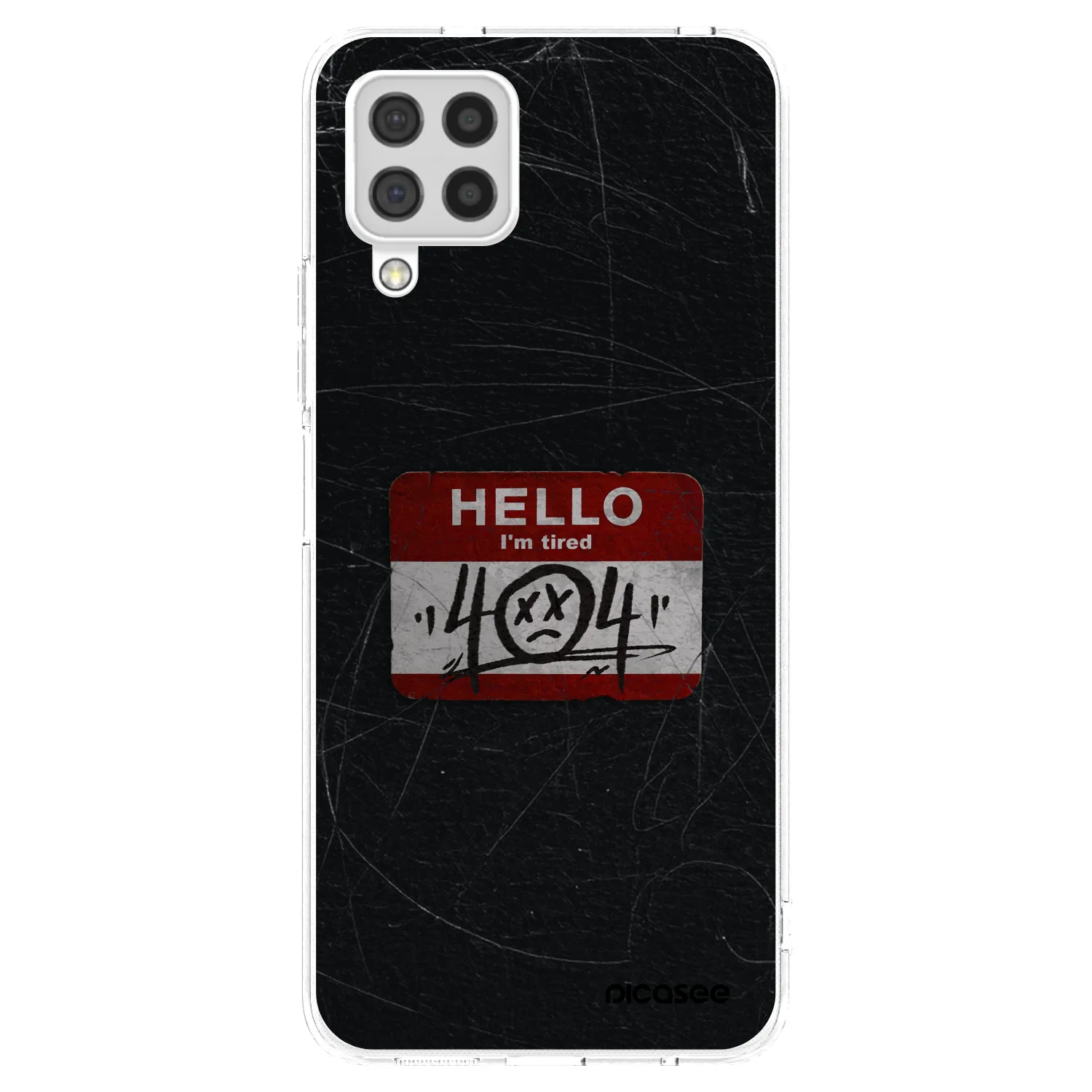 Picasee silikonowe przeźroczyste etui na Samsung Galaxy A22 A225F 4G - HELLO 404