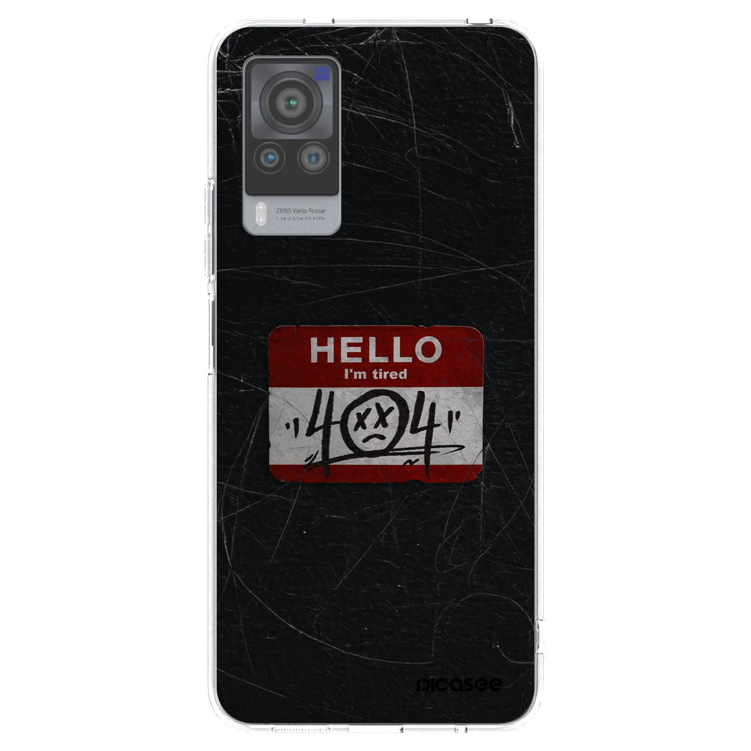 Picasee silikonowe przeźroczyste etui na Vivo X60 Pro 5G - HELLO 404