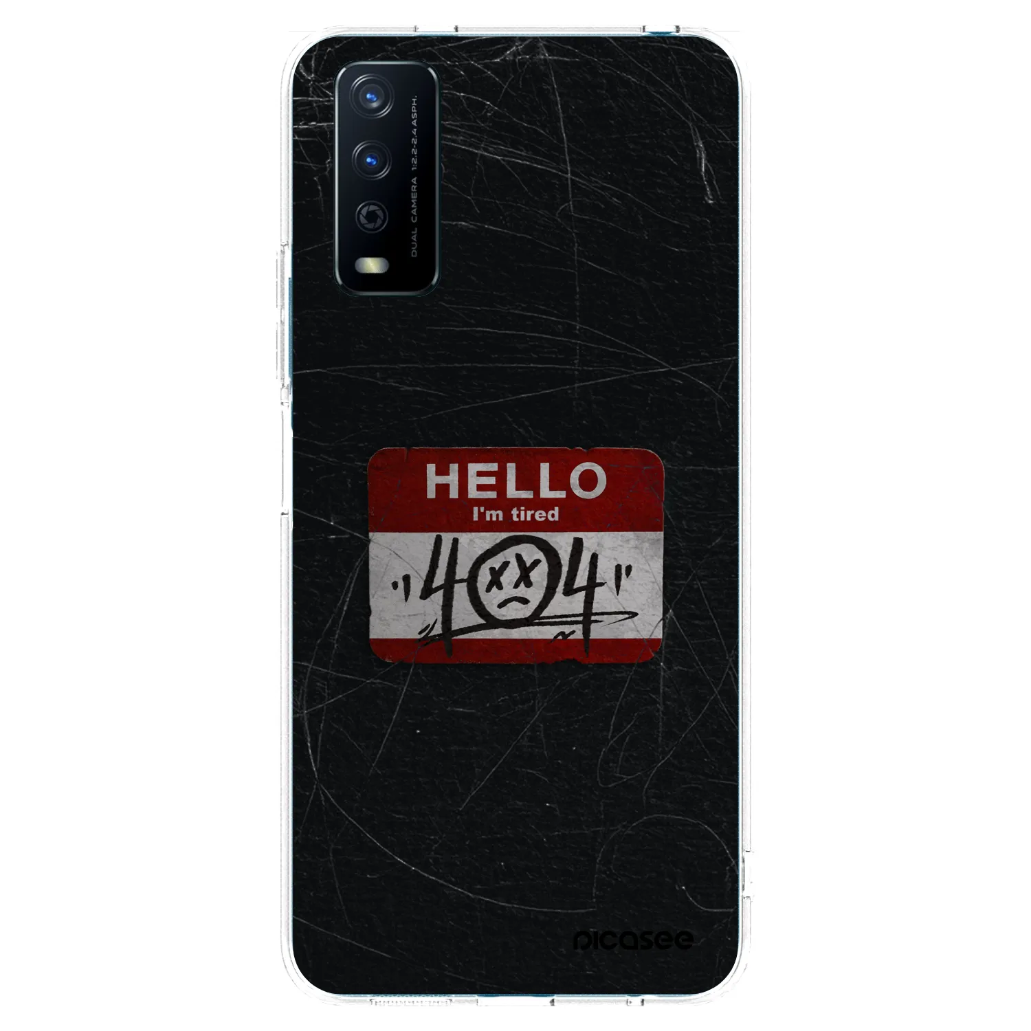 Picasee silikonowe przeźroczyste etui na Vivo Y11s - HELLO 404
