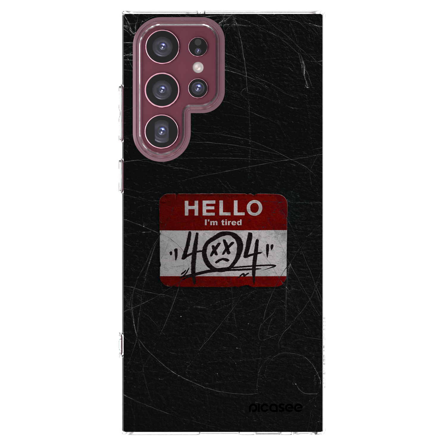 Picasee silikonowe przeźroczyste etui na Samsung Galaxy S22 Ultra 5G - HELLO 404