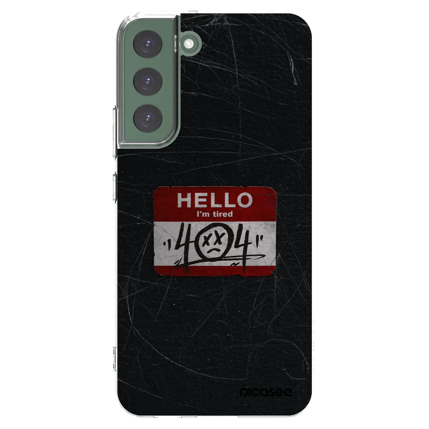 Picasee silikonowe przeźroczyste etui na Samsung Galaxy S22+ 5G - HELLO 404