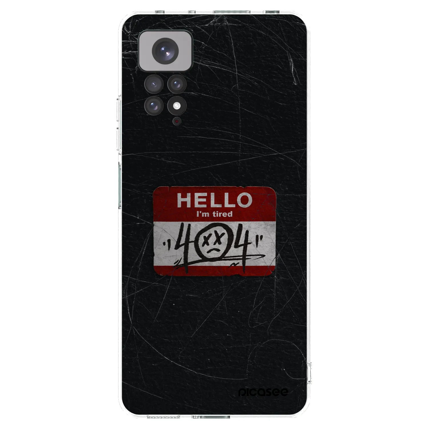 Picasee silikonowe przeźroczyste etui na Xiaomi Redmi Note 11S 4G - HELLO 404