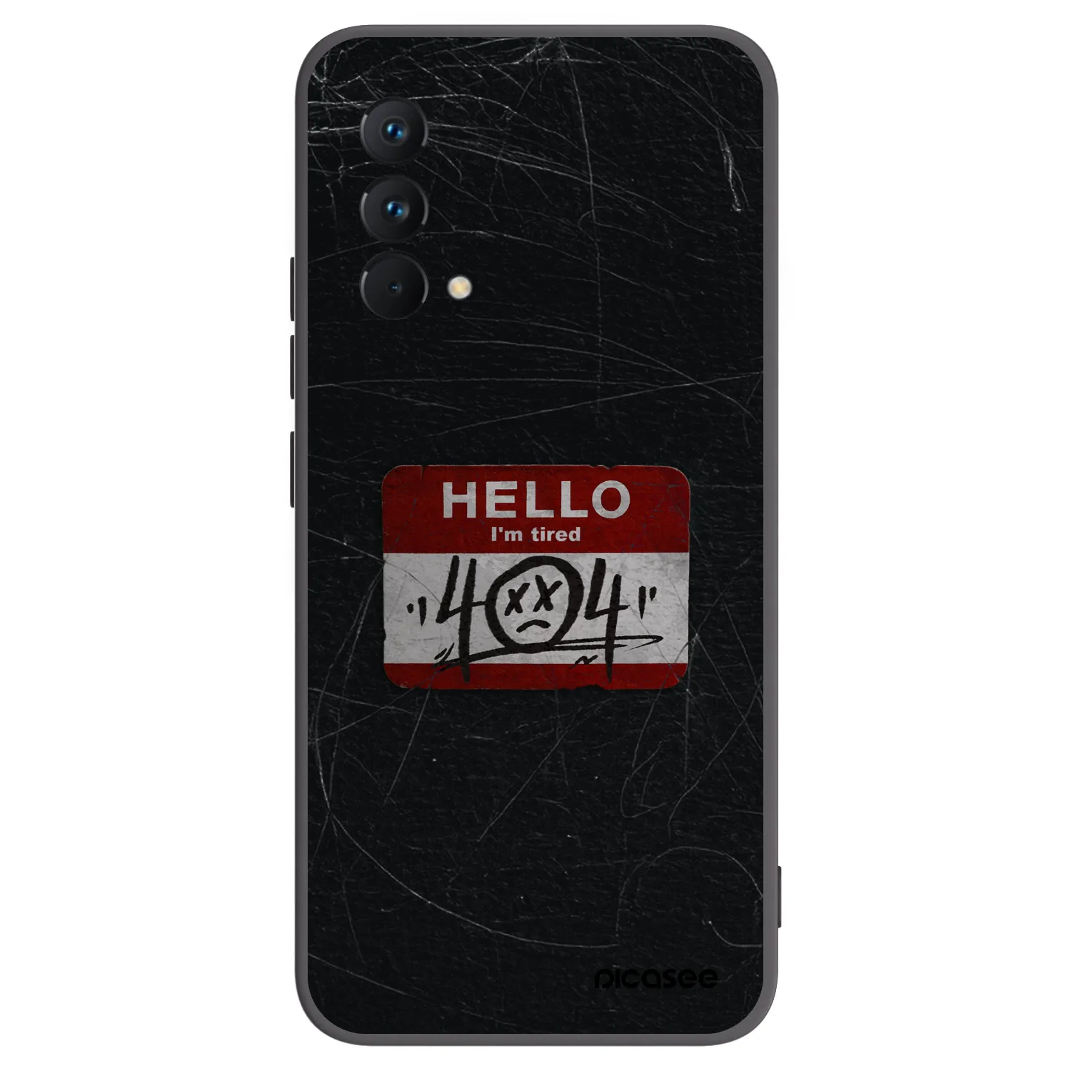 Picasee silikonowe czarne etui na Realme GT Master Edition 5G - HELLO 404