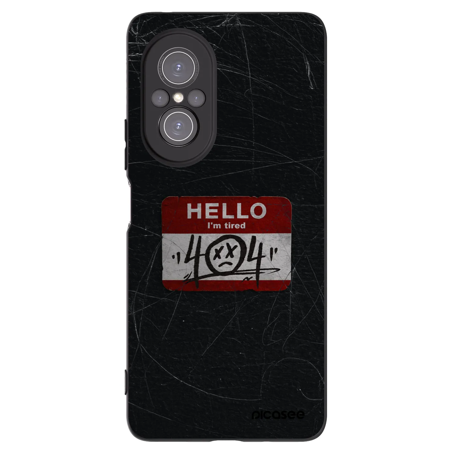 Picasee silikonowe czarne etui na Huawei Nova 9 SE - HELLO 404