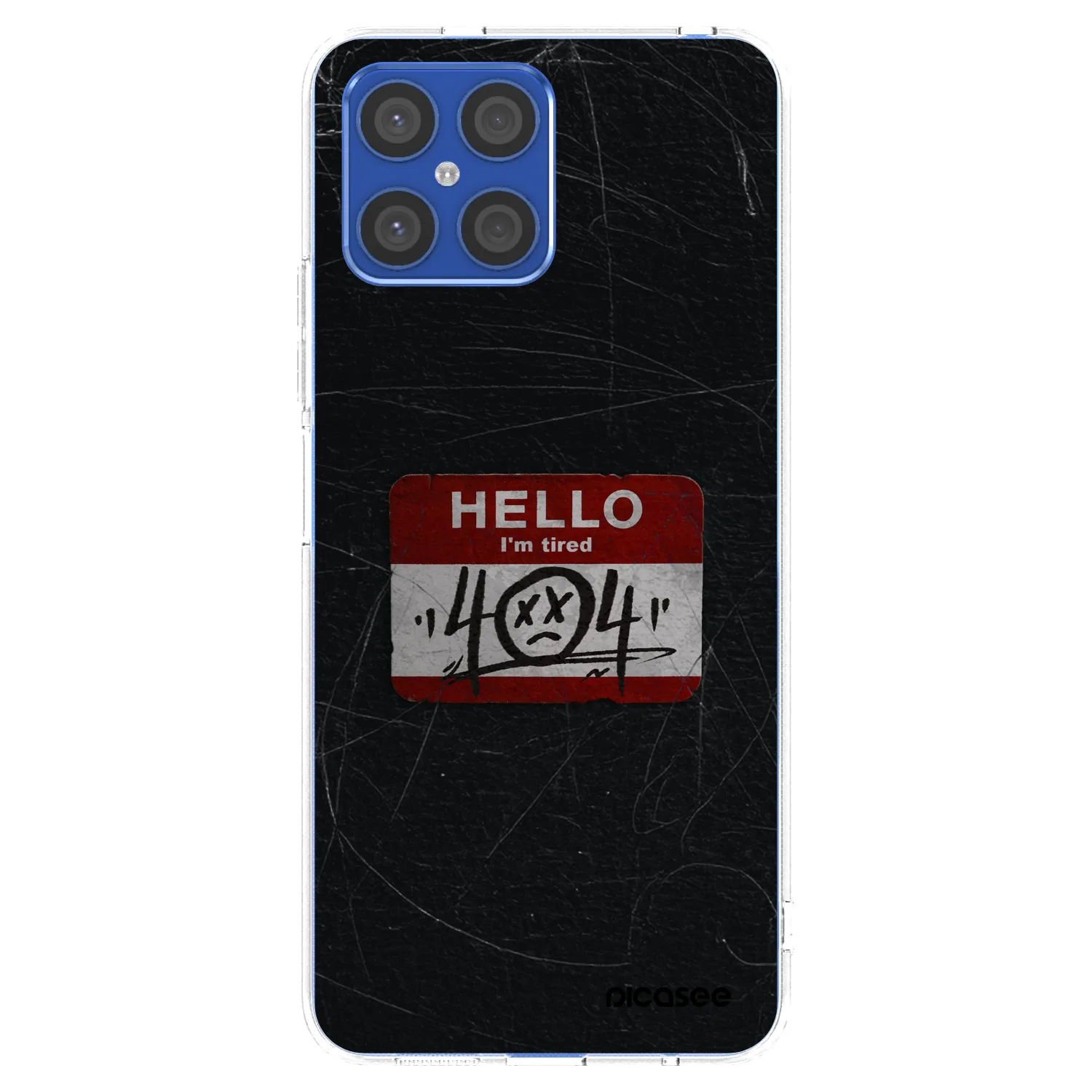 Picasee silikonowe przeźroczyste etui na Honor X8 4G - HELLO 404
