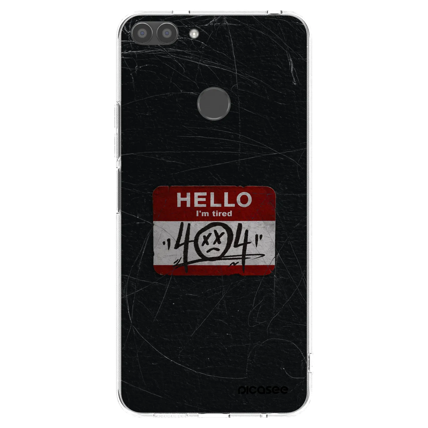 Picasee silikonowe przeźroczyste etui na Huawei P Smart - HELLO 404