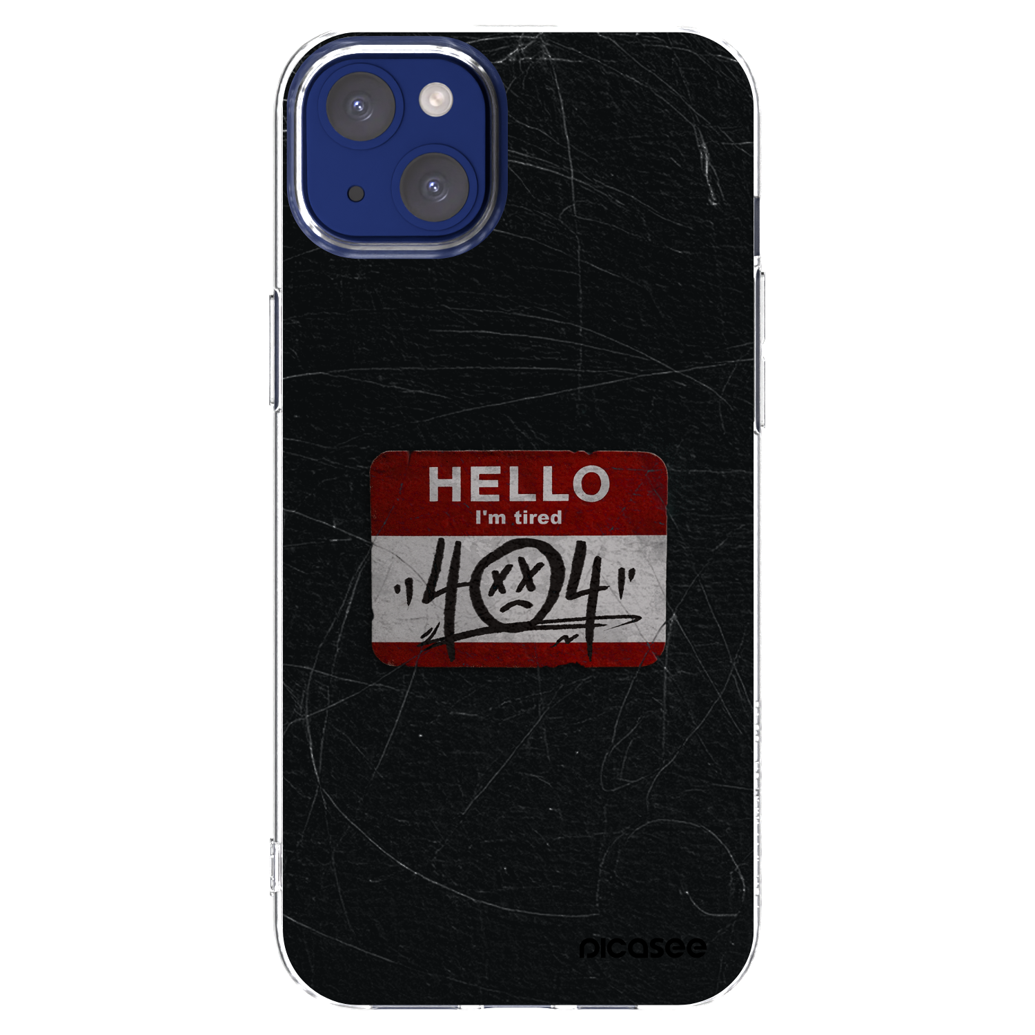 Picasee silikonowe przeźroczyste etui na Apple iPhone 14 Plus - HELLO 404