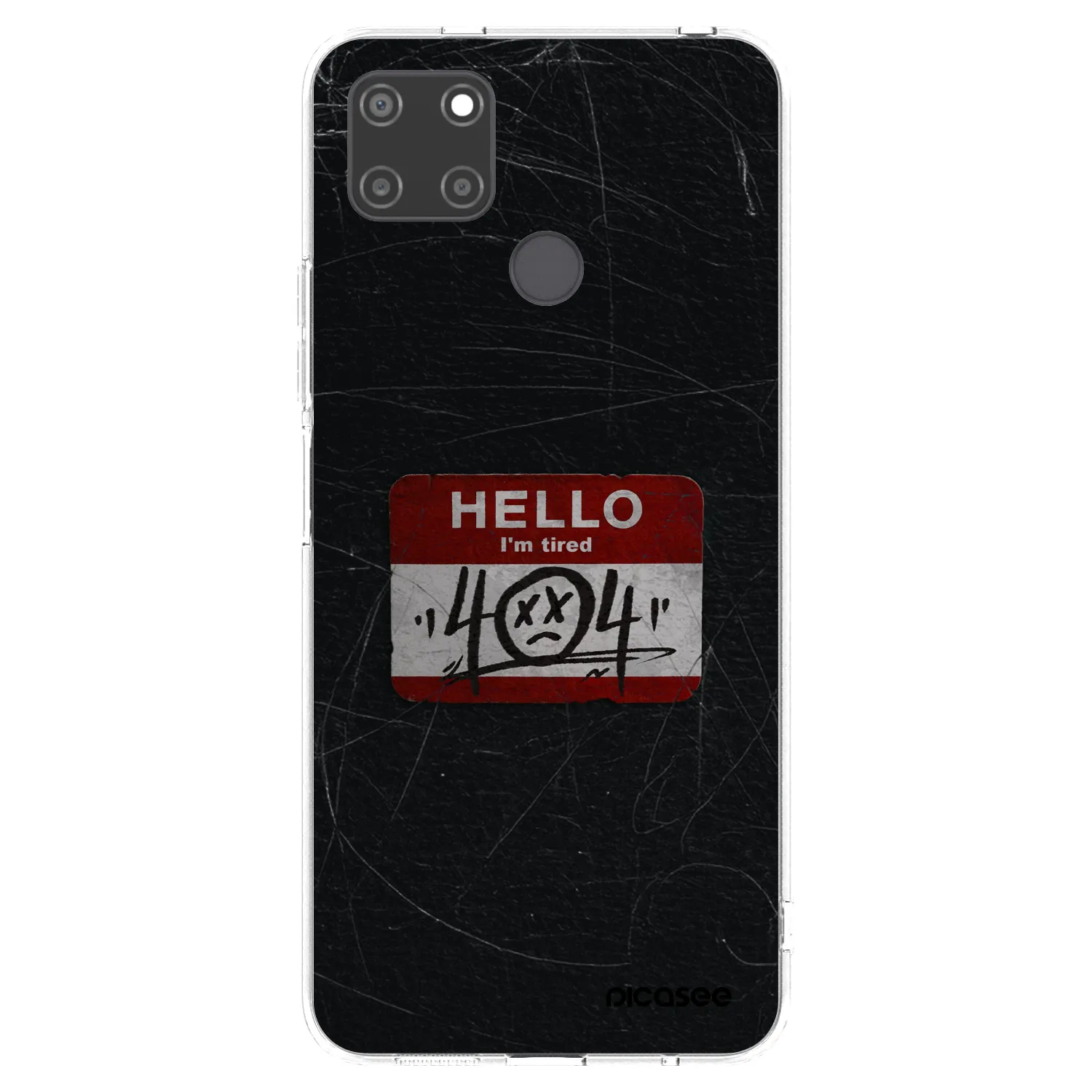 Picasee silikonowe przeźroczyste etui na Realme C21Y - HELLO 404