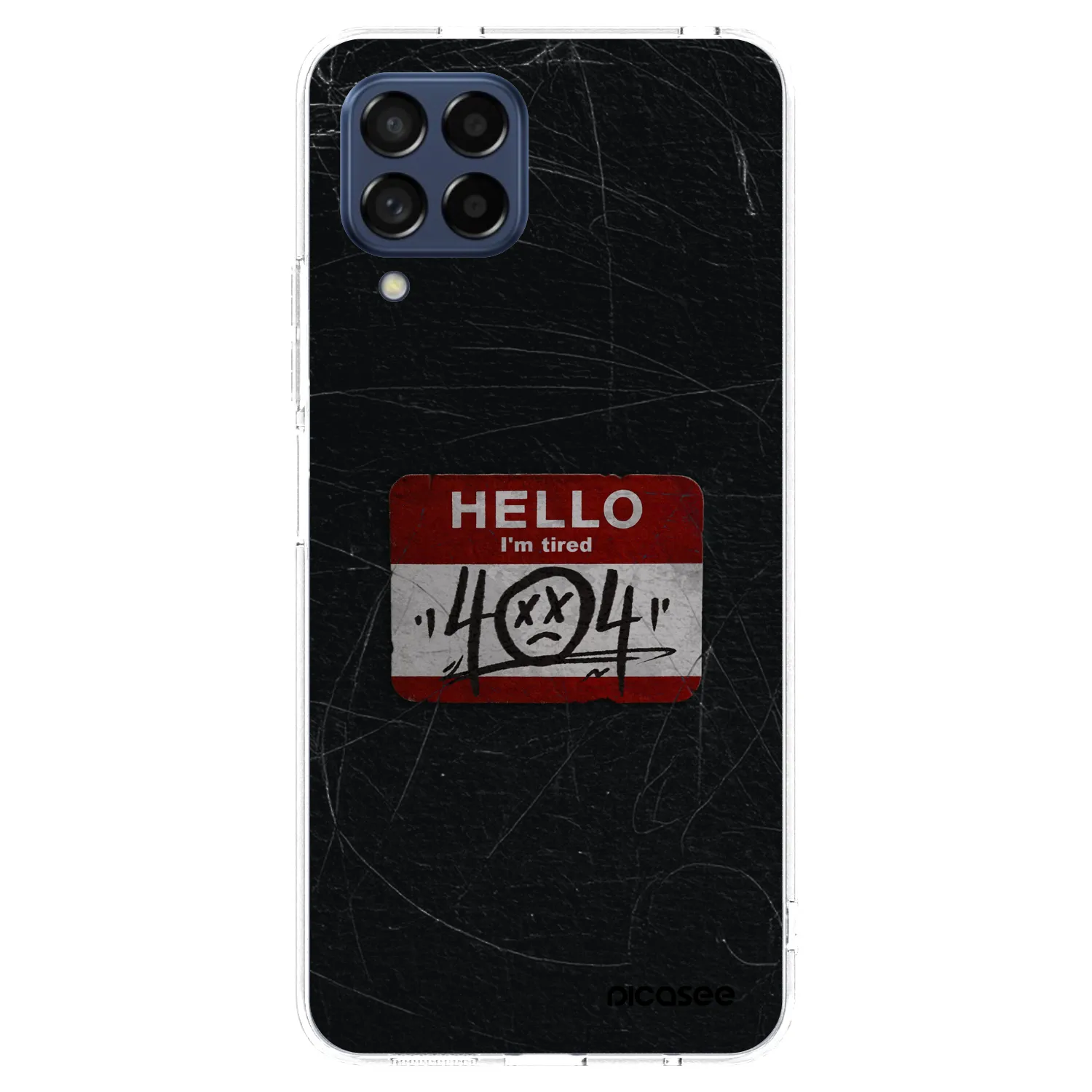 Picasee silikonowe przeźroczyste etui na Samsung Galaxy M53 5G - HELLO 404