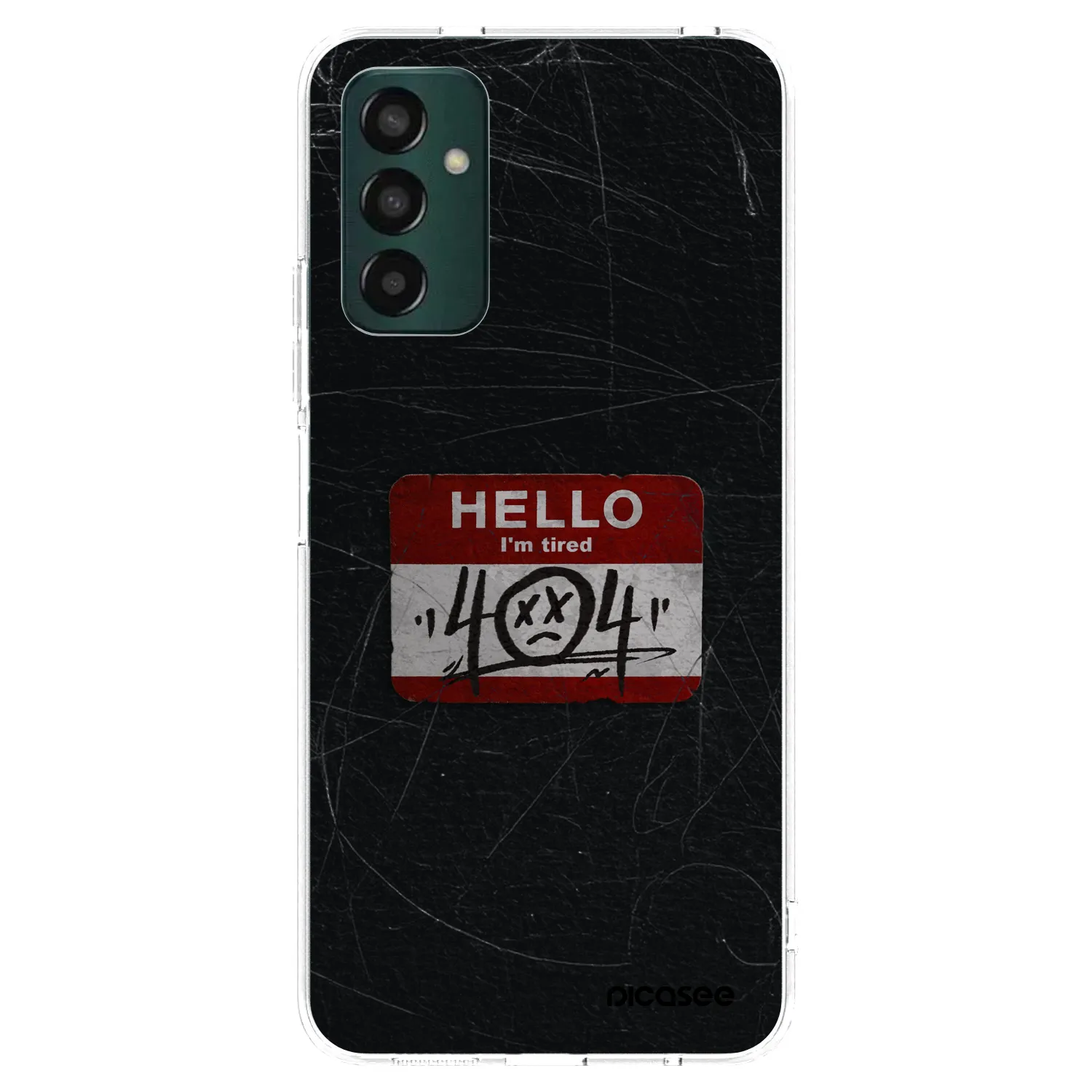 Picasee silikonowe przeźroczyste etui na Samsung Galaxy M13 M135F - HELLO 404