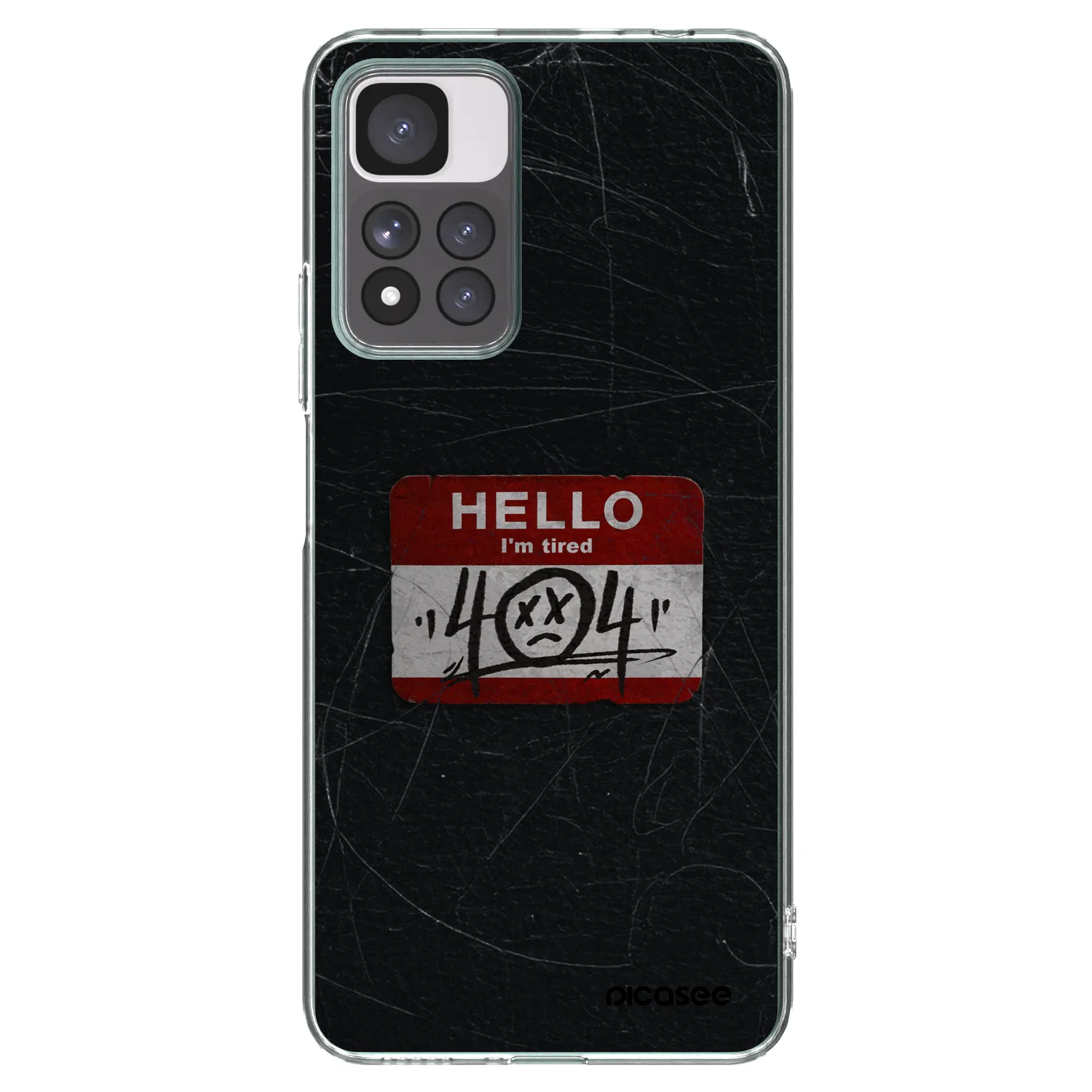 Picasee silikonowe przeźroczyste etui na Xiaomi Redmi Note 11 Pro+ 5G - HELLO 404