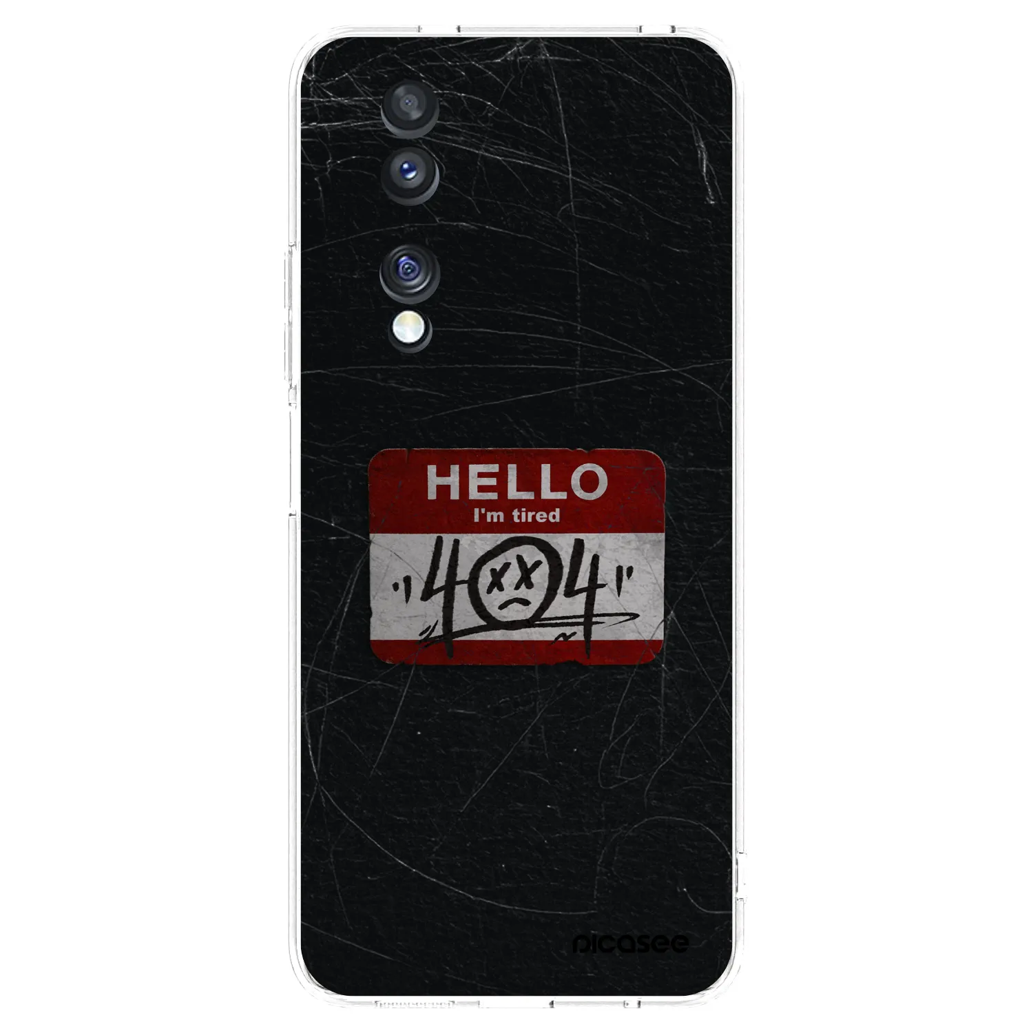 Picasee silikonowe przeźroczyste etui na Honor 70 - HELLO 404