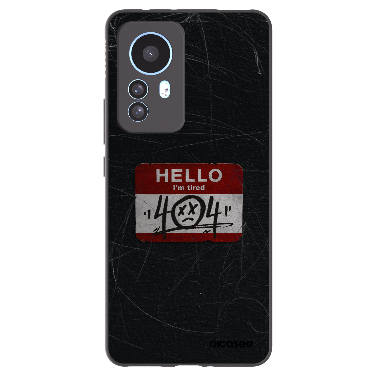 Picasee silikonowe czarne etui na Xiaomi 12T Pro - HELLO 404