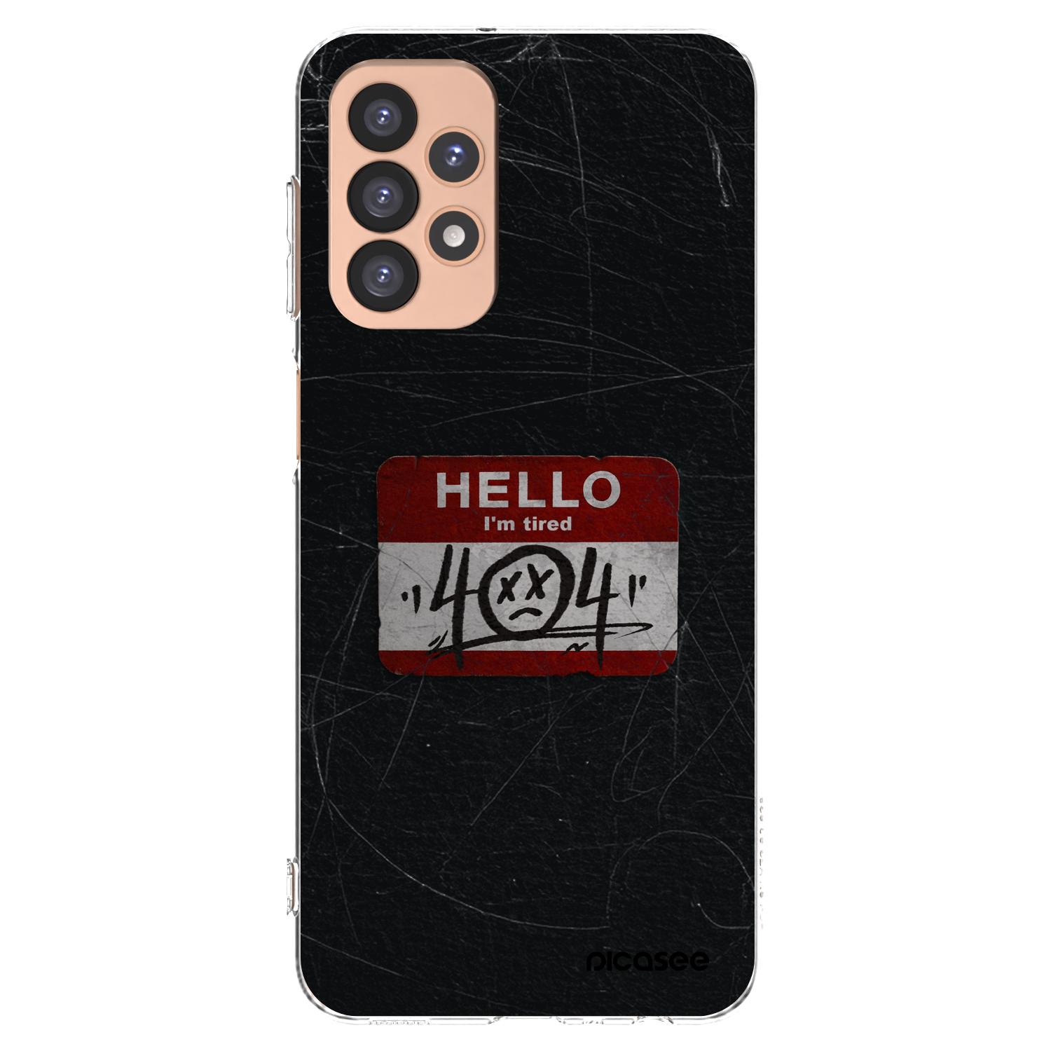 Picasee silikonowe przeźroczyste etui na Samsung Galaxy A23 A236B 5G - HELLO 404
