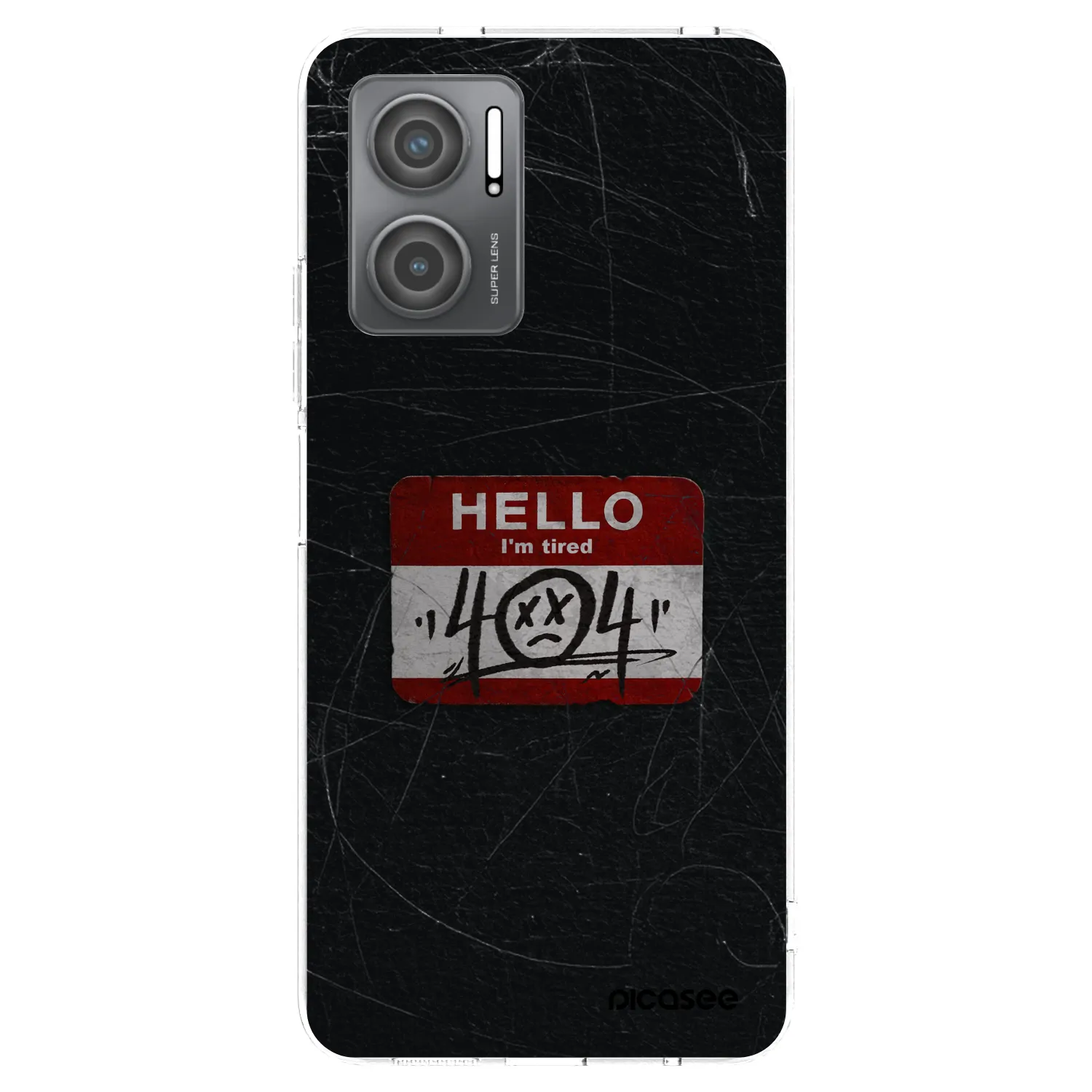 Picasee silikonowe przeźroczyste etui na Xiaomi Redmi 10 5G - HELLO 404