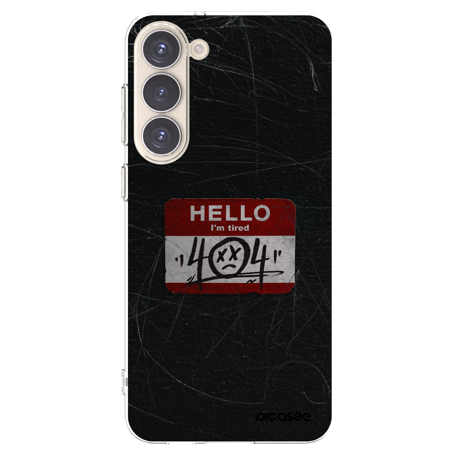 Picasee silikonowe przeźroczyste etui na Samsung Galaxy S23+ 5G - HELLO 404