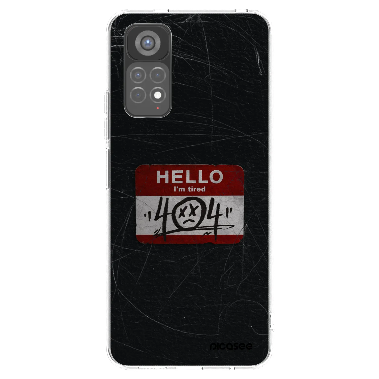 Picasee silikonowe przeźroczyste etui na Xiaomi Redmi Note 11S 5G - HELLO 404