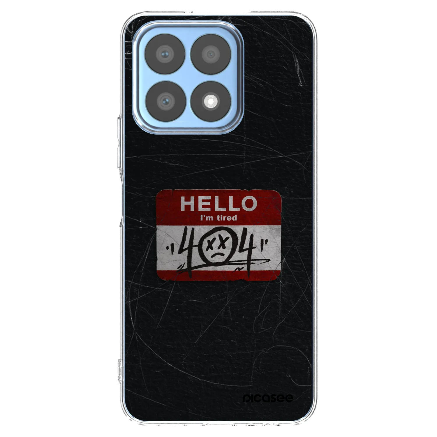 Picasee silikonowe przeźroczyste etui na Honor X8a - HELLO 404