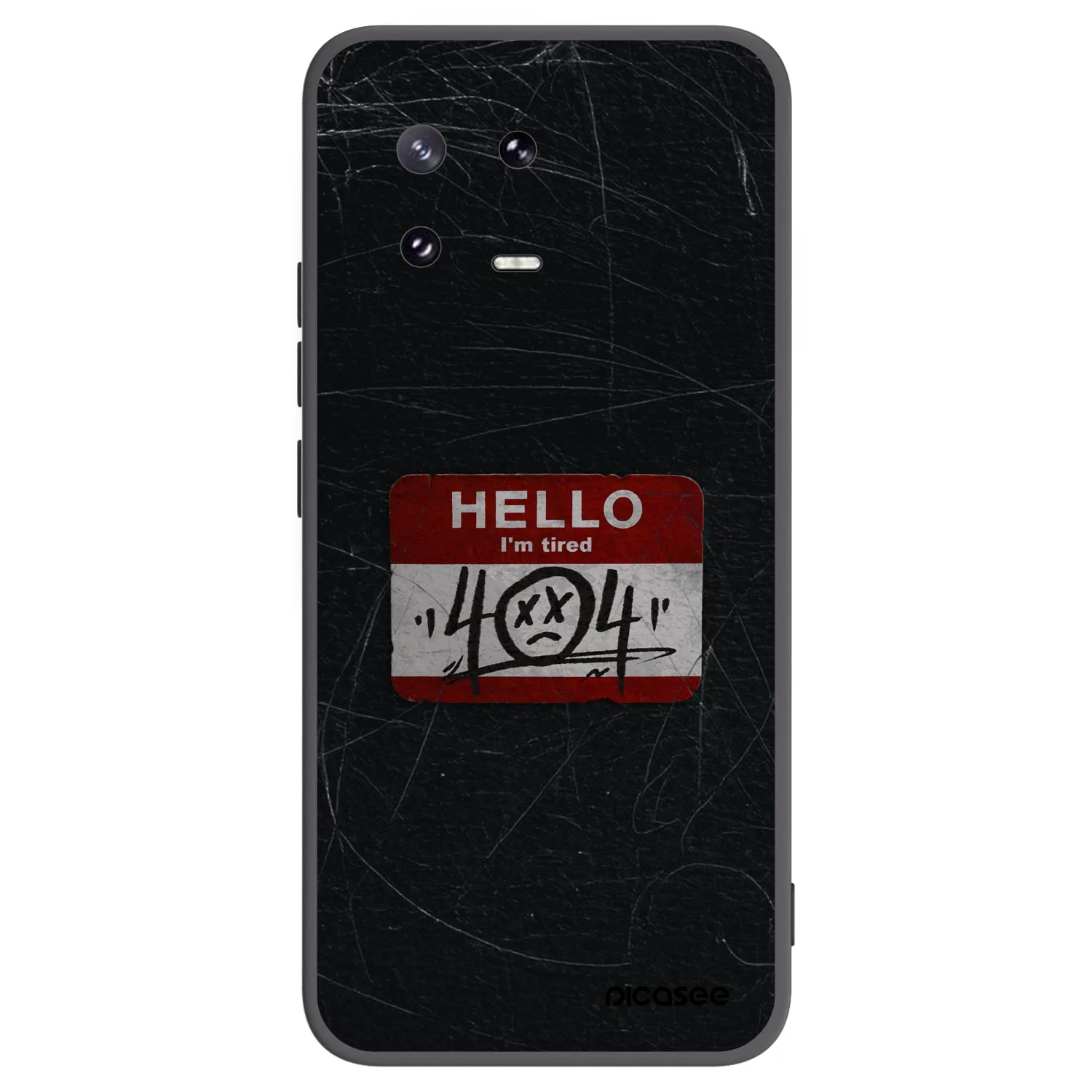 Picasee silikonowe czarne etui na Xiaomi 13 Pro - HELLO 404
