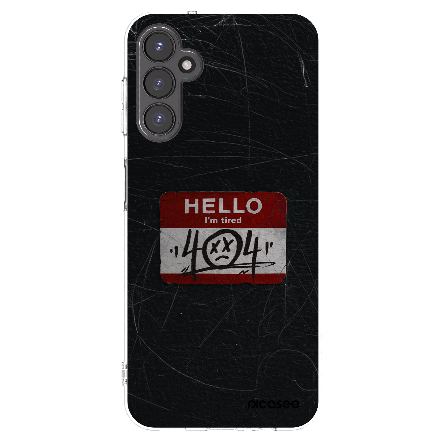 Picasee silikonowe przeźroczyste etui na Samsung Galaxy A14 4G A145R - HELLO 404