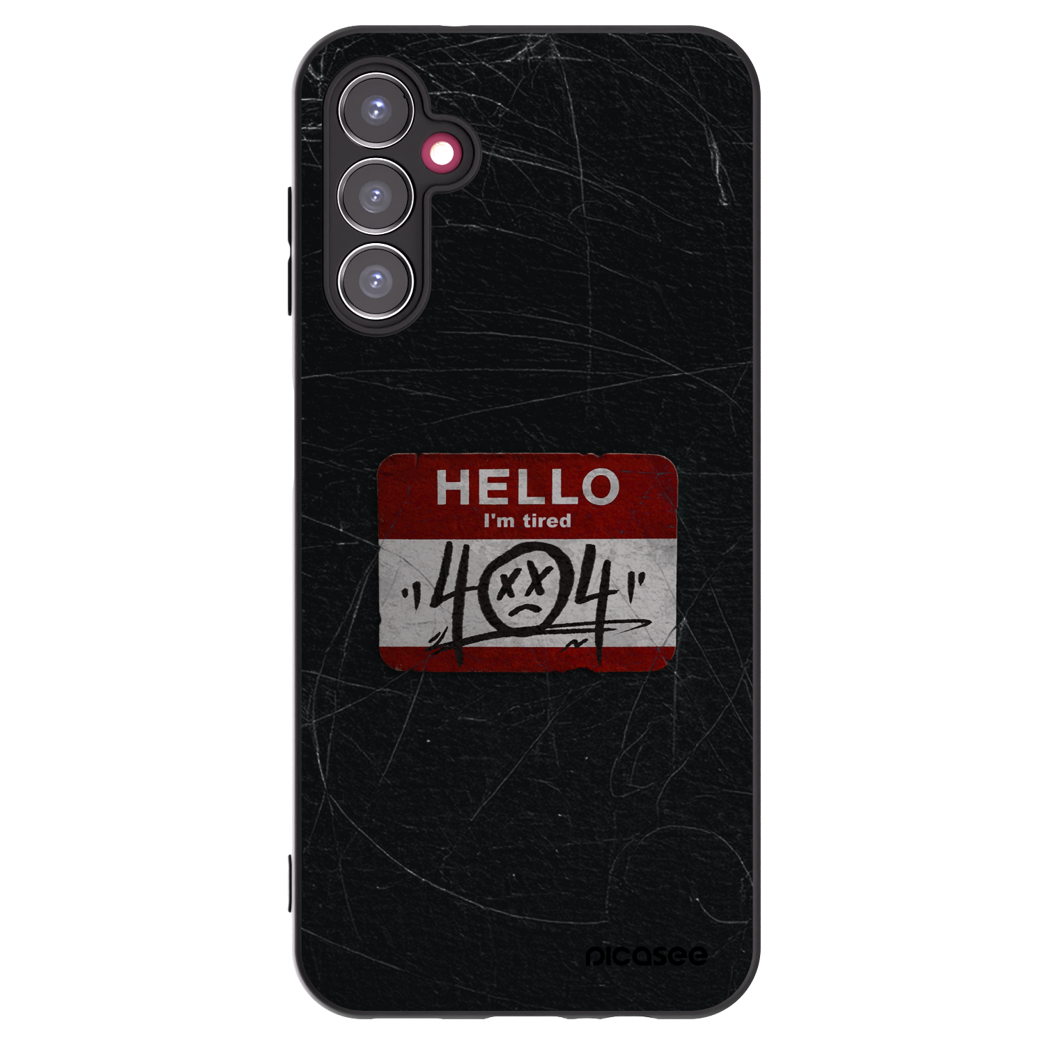 Picasee silikonowe czarne etui na Samsung Galaxy A14 5G A146P - HELLO 404