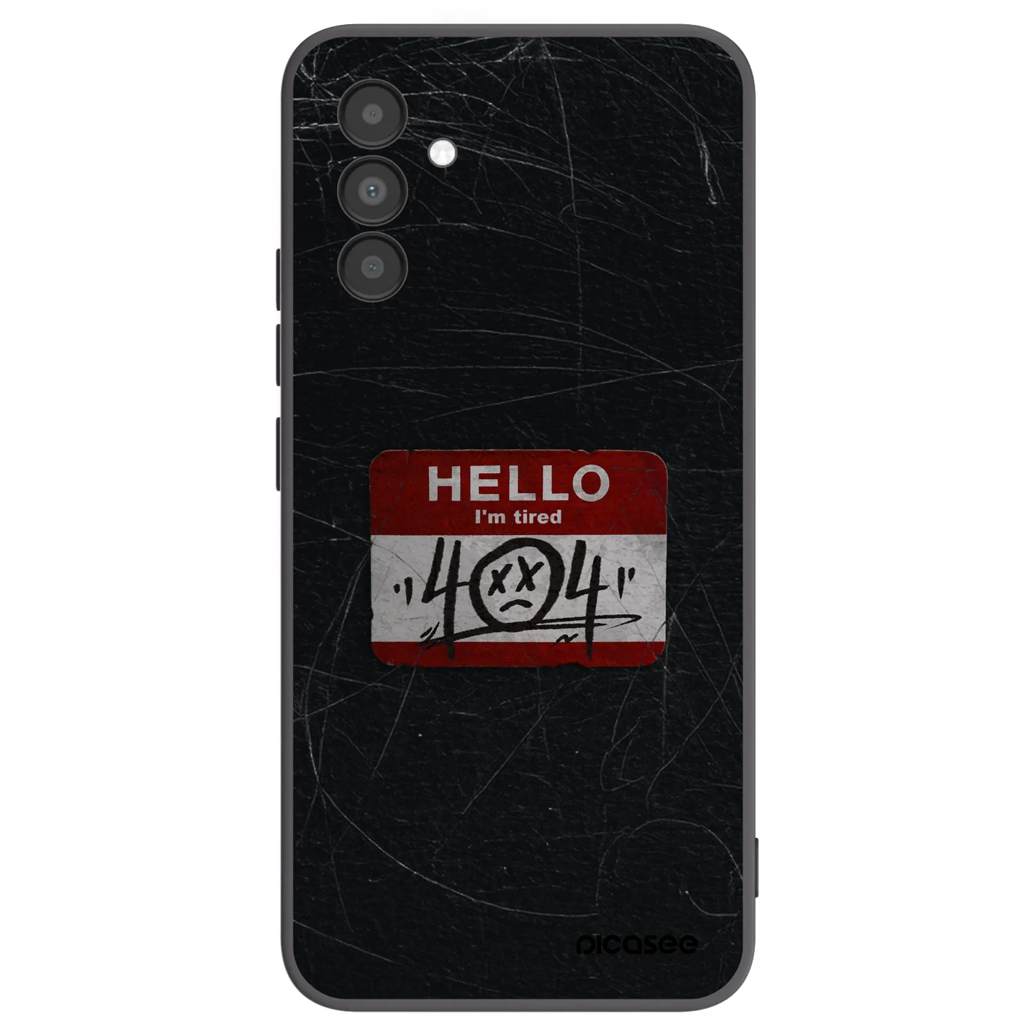Picasee silikonowe czarne etui na Samsung Galaxy A04s A047F - HELLO 404