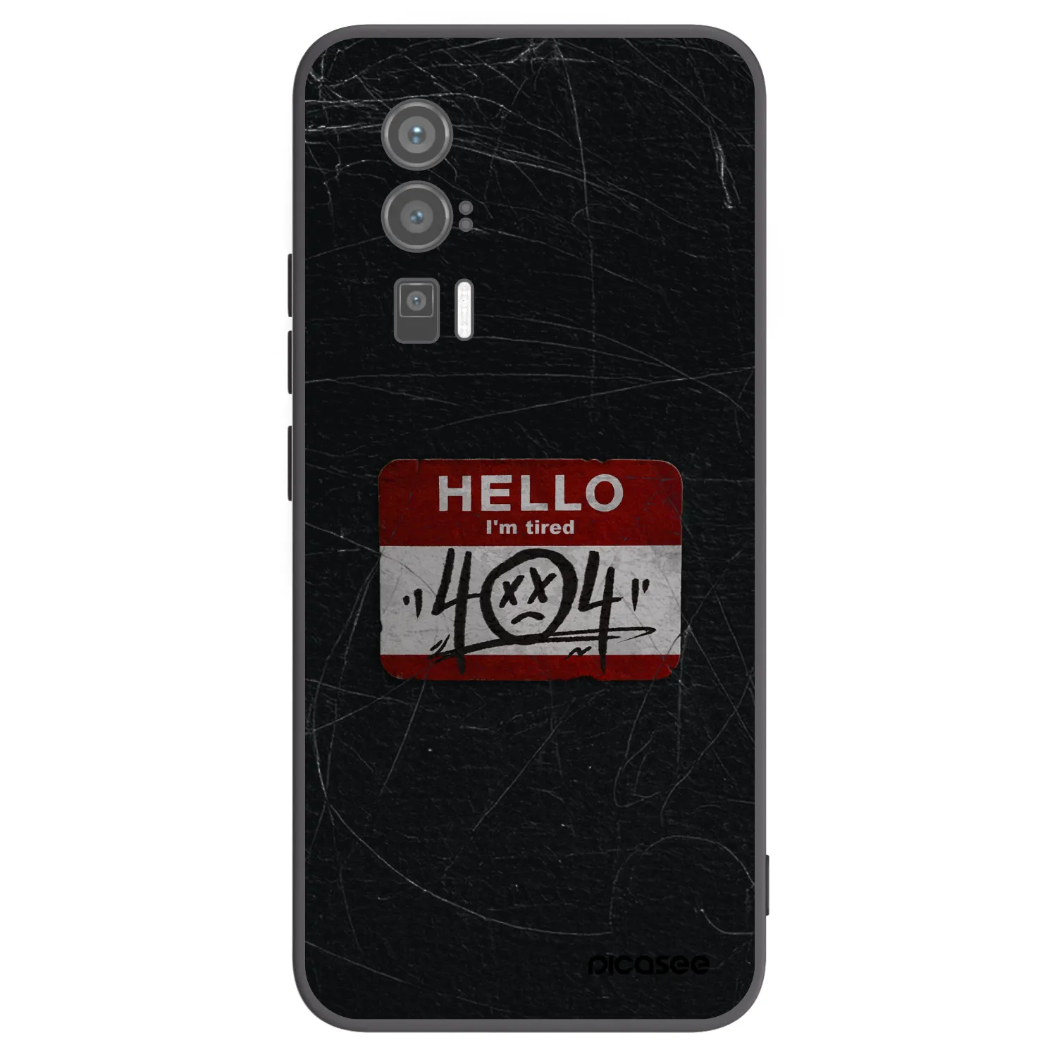 Picasee silikonowe czarne etui na Xiaomi Poco F5 Pro 5G - HELLO 404