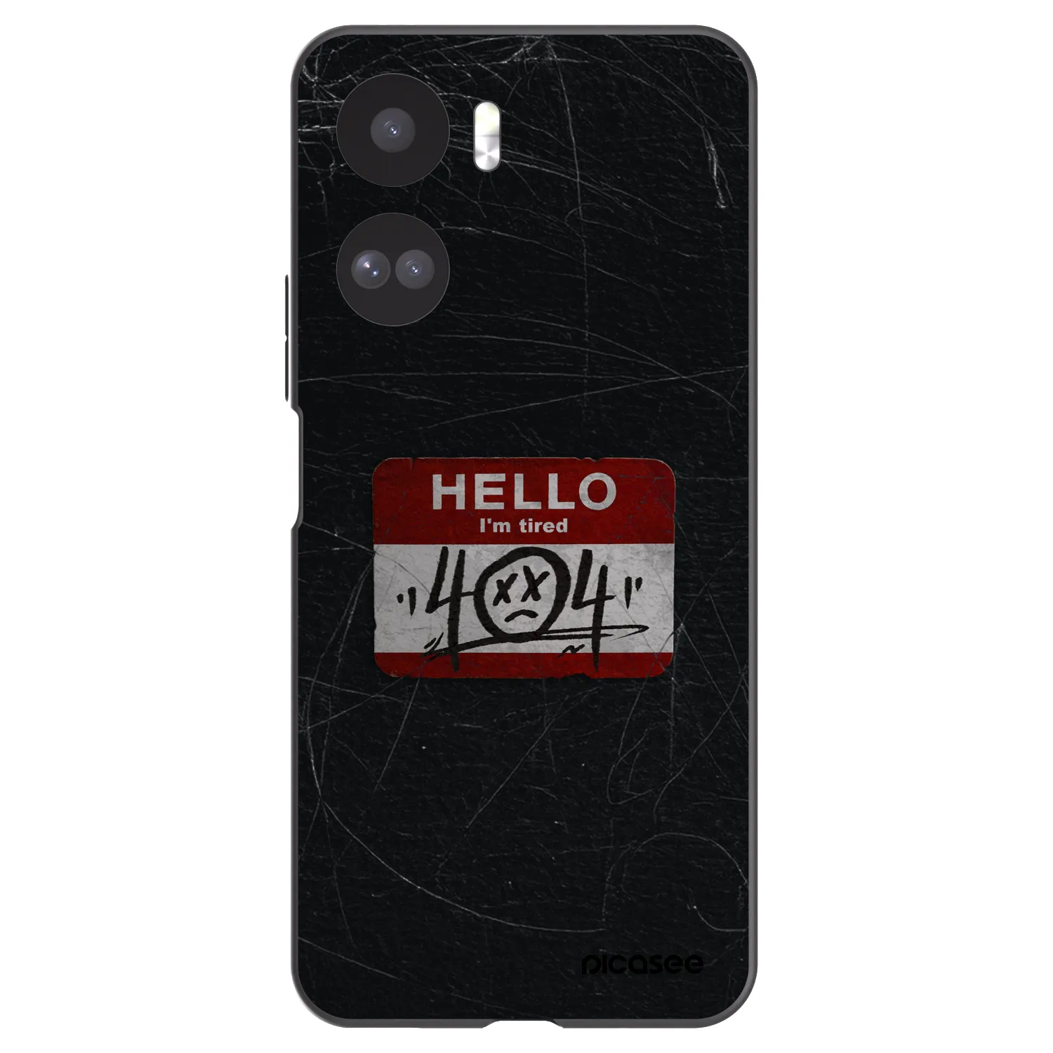 Picasee silikonowe czarne etui na Honor 90 Lite 5G - HELLO 404