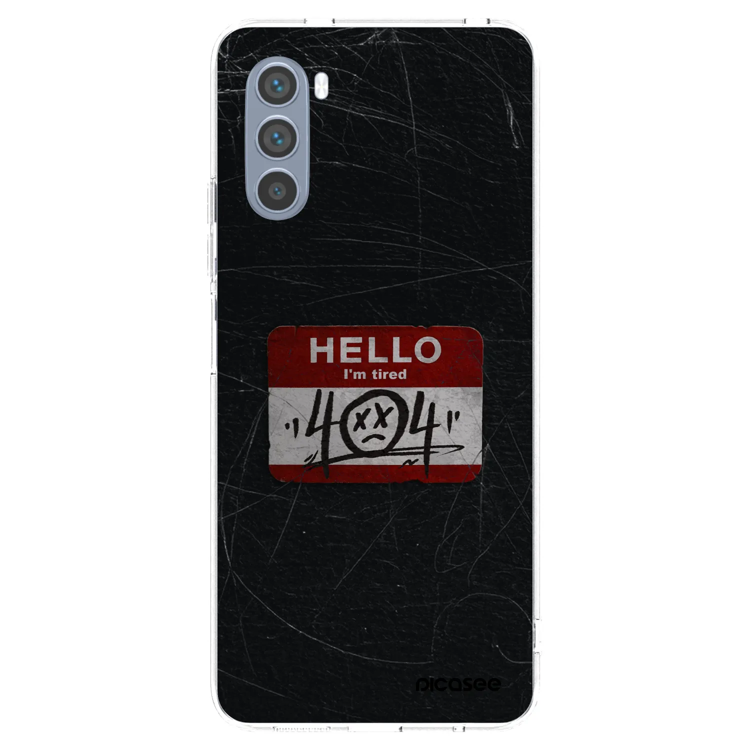 Picasee silikonowe przeźroczyste etui na Motorola Moto G62 - HELLO 404